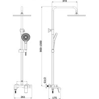 Душевая система Vieir V343561-G - фото2