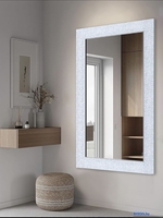 Зеркало Декарт Настенное в раме 8Л1666 (белый перламутр) - фото2