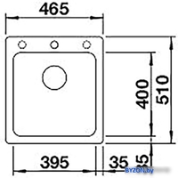 Кухонная мойка Blanco Naya 45 525223 (темная скала) - фото2, картинка2 Кухонная мойка Blanco Naya 45 525223 (темная скала) - фото2