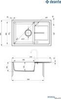 Кухонная мойка Deante ZRD_2113 - фото2