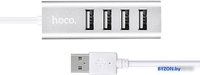 USB-хаб Hoco HB1 (серебристый) - фото2