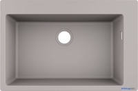 Кухонная мойка Hansgrohe S51 S510-F660 Zlewozmywak nablatowy 660 43313380 (серый бетон) - фото