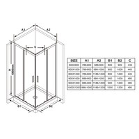 Душевая дверь Ravak BLSRV2K-120 X1XMG0300Z1 - фото2