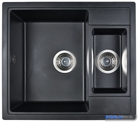 Кухонная мойка Wisent 580-26WQ (с сифоном GER011) - фото