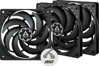 Набор вентиляторов Arctic P12 Slim PWM PST 3 PCS Value Pack ACFAN00275A - фото, картинка Набор вентиляторов Arctic P12 Slim PWM PST 3 PCS Value Pack ACFAN00275A - фото