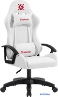 Игровое (геймерское) кресло Defender Lion (белый) - фото