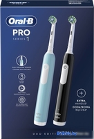 Комплект зубных щеток Oral-B Pro Series 1 D305.523.3H (2 шт, черный/бирюзовый) - фото2