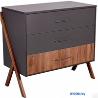 Комод Polini Kids Porto 2200 0002572.164 (графит/дуб крафт) - фото, картинка Комод Polini Kids Porto 2200 0002572.164 (графит/дуб крафт) - фото