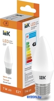 Светодиодная лампочка IEK LED Candle C37 600lm 3000K E27 - фото
