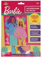 Набор для создания поделок/игрушек MultiArt Барби. Аппликация из песка 100SAND-BRB1 - фото