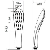 Душевая лейка IDDIS 0201F00I18 - фото2