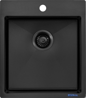 Кухонная мойка ZorG ZRE 4551 graphite - фото2