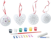 Набор для создания поделок/игрушек Bondibon Елочные украшения со стразами ВВ1325 - фото2