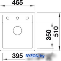 Кухонная мойка Blanco DALAGO 45 (темная скала) [518846] - фото2