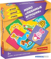 Развивающая игра Bondibon Мемо Любимые игрушки ВВ3910 - фото, картинка Развивающая игра Bondibon Мемо Любимые игрушки ВВ3910 - фото