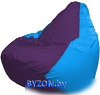 Кресло-мешок Flagman Груша Мега XXXL Г3.1-74 (фиолетовый/голубой) - фото