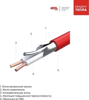 Нагревательный мат СТН КМ Light-300-2 4х0.5 м 300 Вт - фото2, картинка2 Нагревательный мат СТН КМ Light-300-2 4х0.5 м 300 Вт - фото2