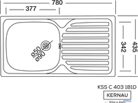 Кухонная мойка Kernau KSS C 403 1B1D Linen - фото2