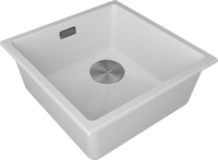 Кухонная мойка Paulmark IT-Granit Lumi 45 Uni-Skew LU45SK-WH - фото2