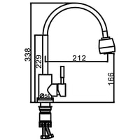 Смеситель FRAP F44899-1 - фото2, картинка2 Смеситель FRAP F44899-1 - фото2