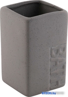 Стакан для зубной щетки и пасты Bisk Bath 131105 (серый) - фото