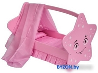 Кроватка для кукол Leader Toys Diamond Star Звездочка 74119 (розовый) - фото