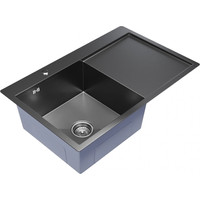 Кухонная мойка Mixline Pro 552922 (черный графит, с сифоном) - фото2