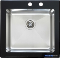 Кухонная мойка ZorG GS 5553 (черный) - фото