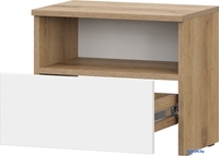 Тумба NN мебель МС Некст К (дуб золотой/белый) - фото2, картинка2 Тумба NN мебель МС Некст К (дуб золотой/белый) - фото2