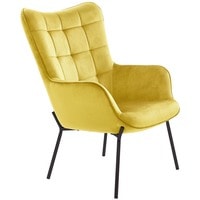 Интерьерное кресло Halmar Castel (горчичный/черный) - фото, картинка Интерьерное кресло Halmar Castel (горчичный/черный) - фото