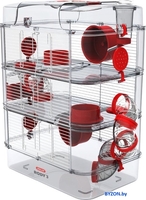 Клетка Zolux Rody 3 Trio 206023 (рубиново-красный) - фото, картинка Клетка Zolux Rody 3 Trio 206023 (рубиново-красный) - фото