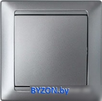 Выключатель Bylectrica Стиль С1 10-801 (серебристый) - фото