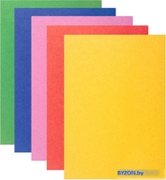 Набор цветной бумаги BRAUBERG Бархатная самоклеящаяся 124727 (5 л) - фото2