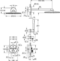 Душевая система Grohe Grohtherm SmartControl 34705000 - фото2