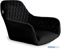 Интерьерное кресло Sheffilton SHT-ST38/S95-WH-1 (ночное затмение/прозрачный лак/черный муар) - фото2, картинка2 Интерьерное кресло Sheffilton SHT-ST38/S95-WH-1 (ночное затмение/прозрачный лак/черный муар) - фото2