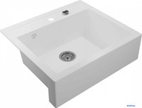 Кухонная мойка Kernau KGS I 60 1B Retro Pure White - фото2