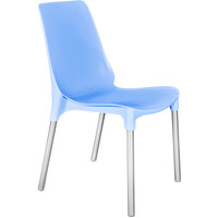 Стул Sheffilton SHT-S75 (голубой/хром лак) - фото
