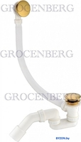 Слив-перелив Grocenberg GB230 (золотой брашированный) - фото