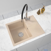 Кухонная мойка ZorG Rock 65 Premium beige - фото