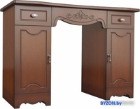 Туалетный столик без зеркала Bravo Мебель Лотос (орех экко/орех) - фото