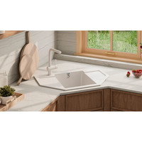 Кухонная мойка Ulgran U-609 (328 бежевый) - фото2