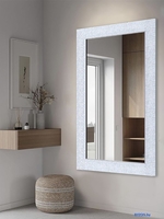 Зеркало Декарт Настенное в раме 8Л1319 (белый перламутр) - фото2