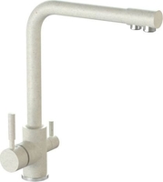 Смеситель MARRBAXX Карельский камень КМ006/Q7 (белый/хлопок) - фото