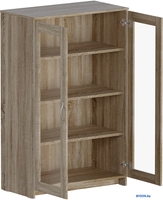 Тумба Mio Tesoro Сириус 2 двери со стеклом 78x123 2.02.03.390.3 (дуб сонома) - фото2, картинка2 Тумба Mio Tesoro Сириус 2 двери со стеклом 78x123 2.02.03.390.3 (дуб сонома) - фото2