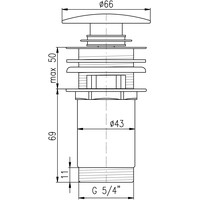 Донный клапан Slezak RAV MD0484SM - фото2