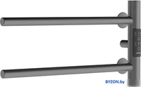 Полотенцесушитель Маргроид Ferrum Cook СНШ 18*40 Графит, скрытого монтажа, таймер слева - фото