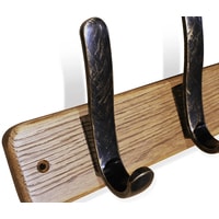 Набор крючков для одежды Sheffilton SHT-WH20 981556 (браш. коричневый/черный золотая патина) - фото2