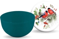 Миска для смешивания Полимербыт Снегири 4359486 (с крышкой) - фото, картинка Миска для смешивания Полимербыт Снегири 4359486 (с крышкой) - фото