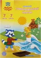 Набор цветного картона Мульти-пульти Енот в волшебном мире КГ7А4_38719 (7 цв) - фото