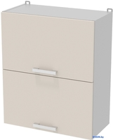 Шкаф навесной Интерлиния Компо ВШ60-720-2дг (персидский жемчуг) - фото